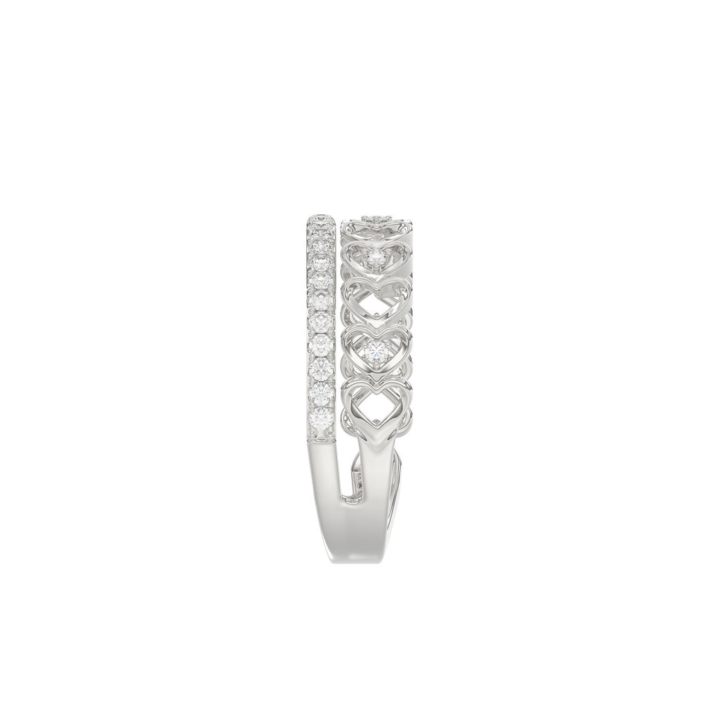LADIES RING 0.20CT ROUND DIAMOND 14K WHITE GOLD