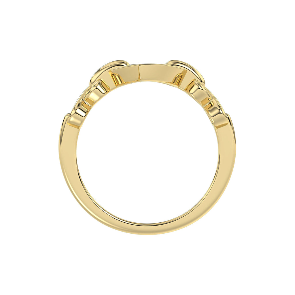 LADIES RING 0.05CT ROUND DIAMOND 10K YELLOW GOLD