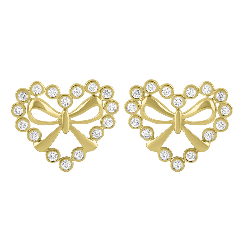 LADIES PENDANT WITH CHAIN 0.13CT ROUND DIAMOND 10K YELLOW GOLD