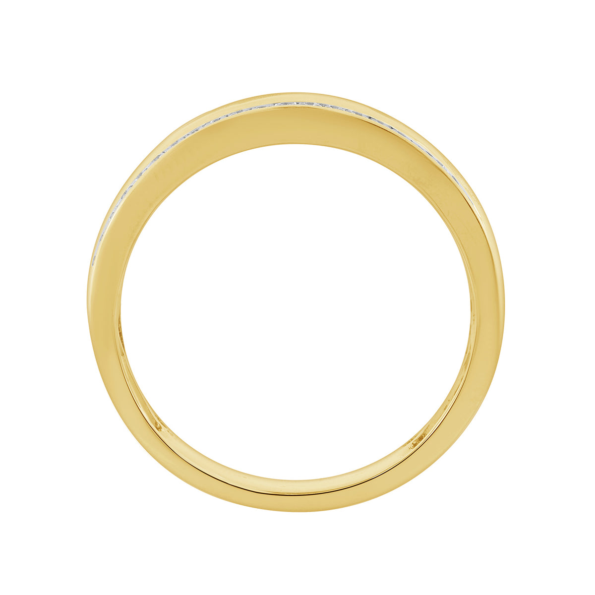 MEN'S RING 0.33CT ROUND DIAMOND 10K YELLOW GOLD