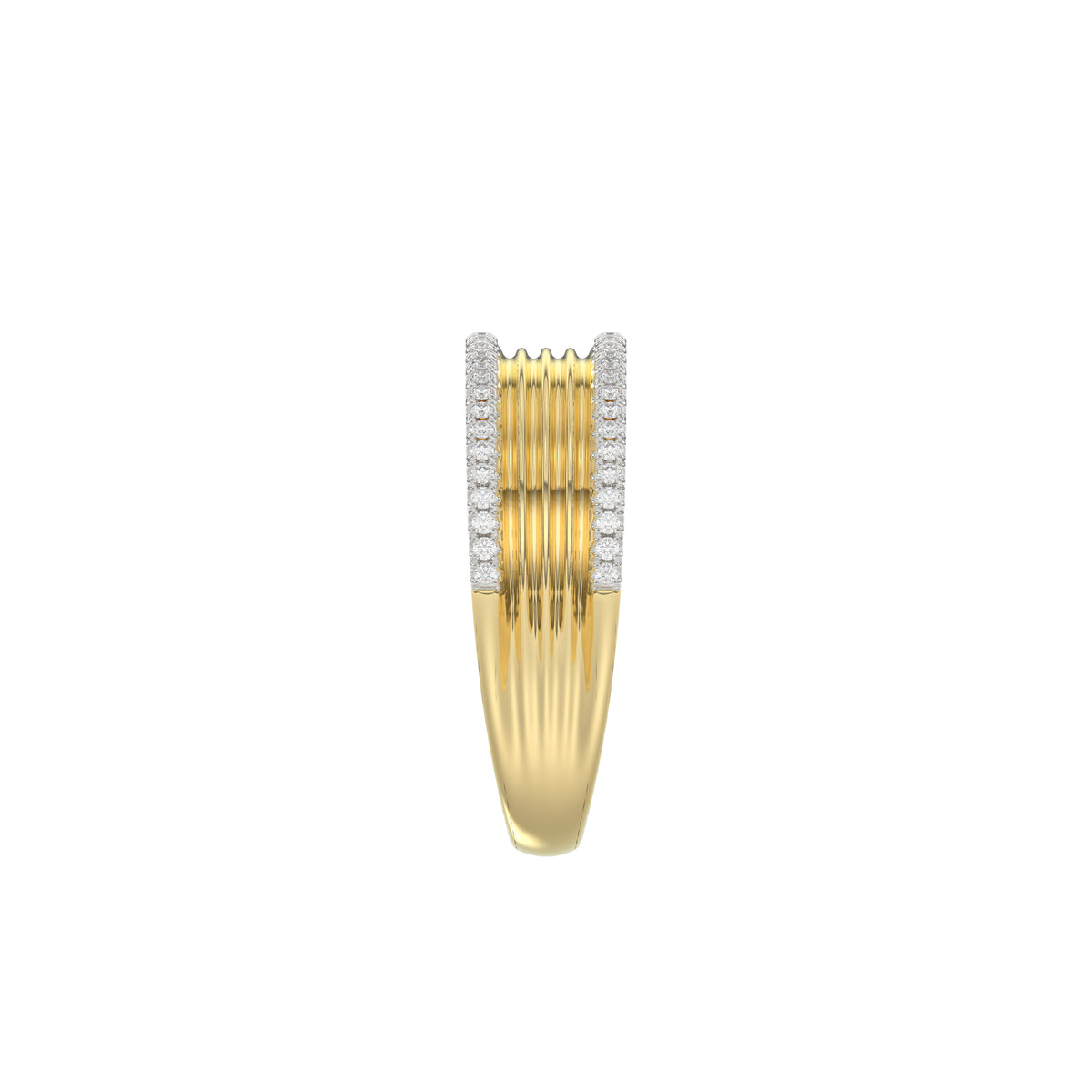 LADIES RING 0.20CT ROUND DIAMOND 10K YELLOW GOLD