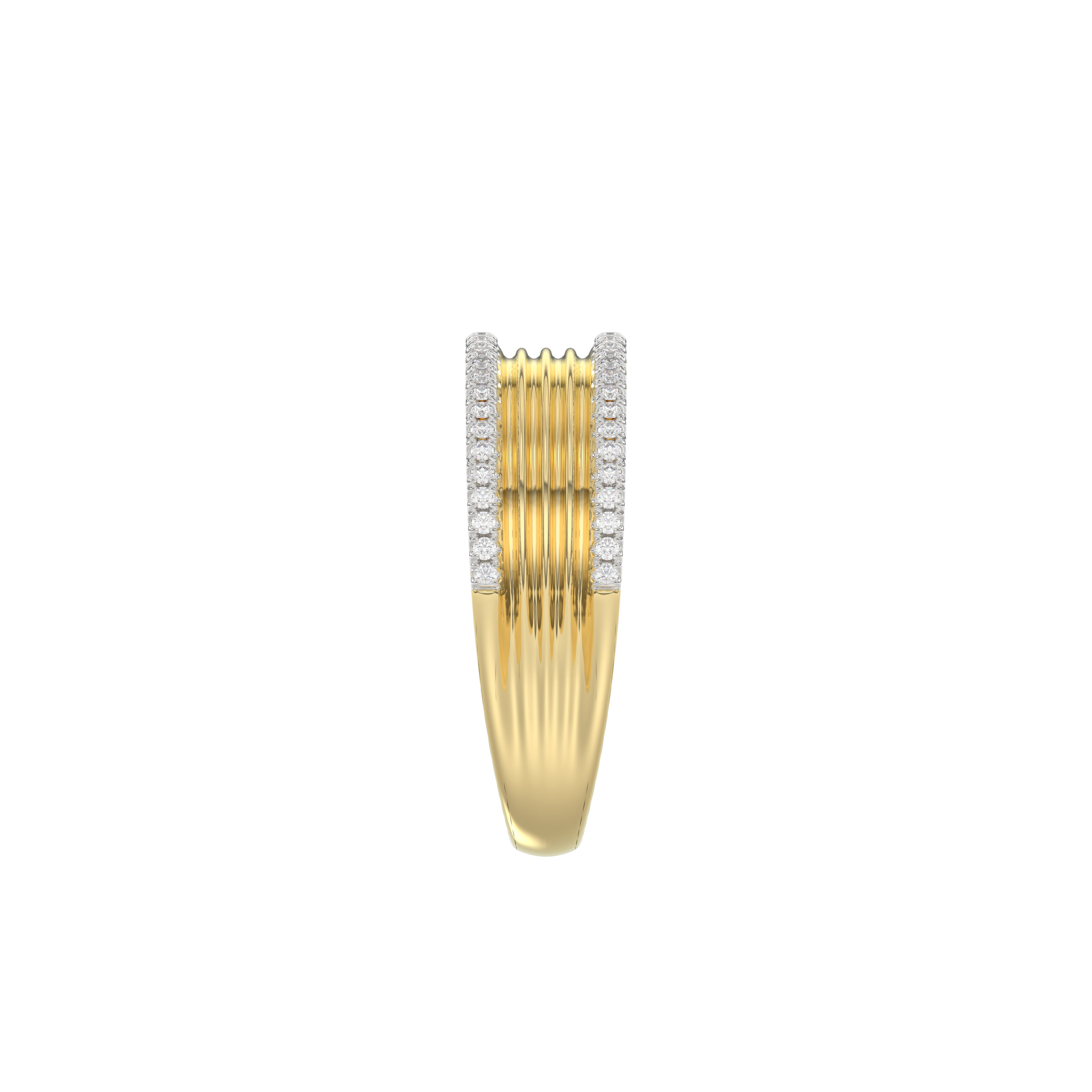 LADIES RING 0.20CT ROUND DIAMOND 10K YELLOW GOLD