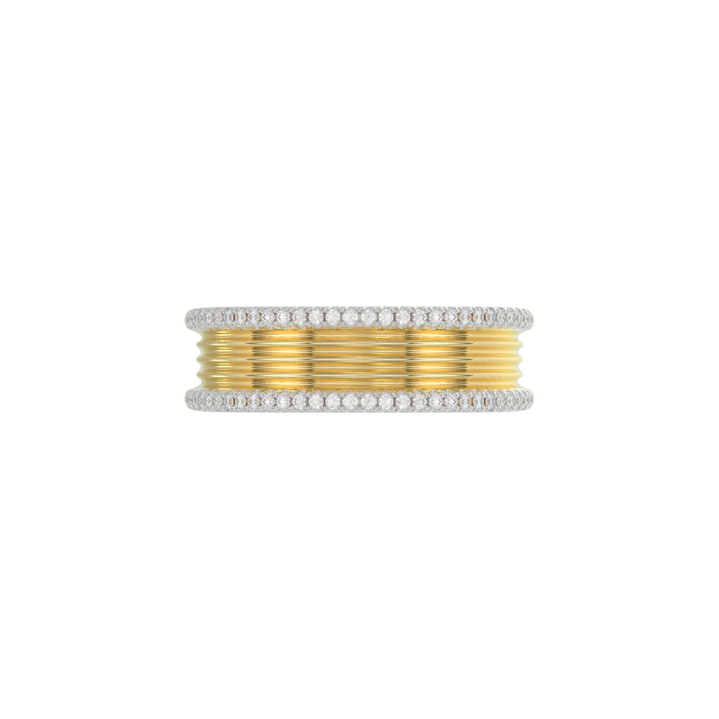 LADIES RING 0.20CT ROUND DIAMOND 10K YELLOW GOLD
