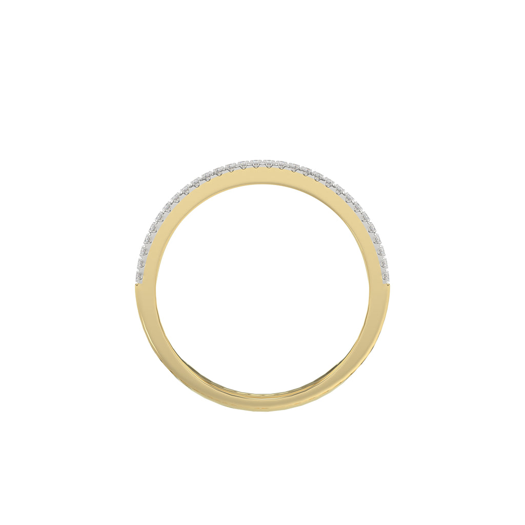 LADIES RING 0.20CT ROUND DIAMOND 10K YELLOW GOLD