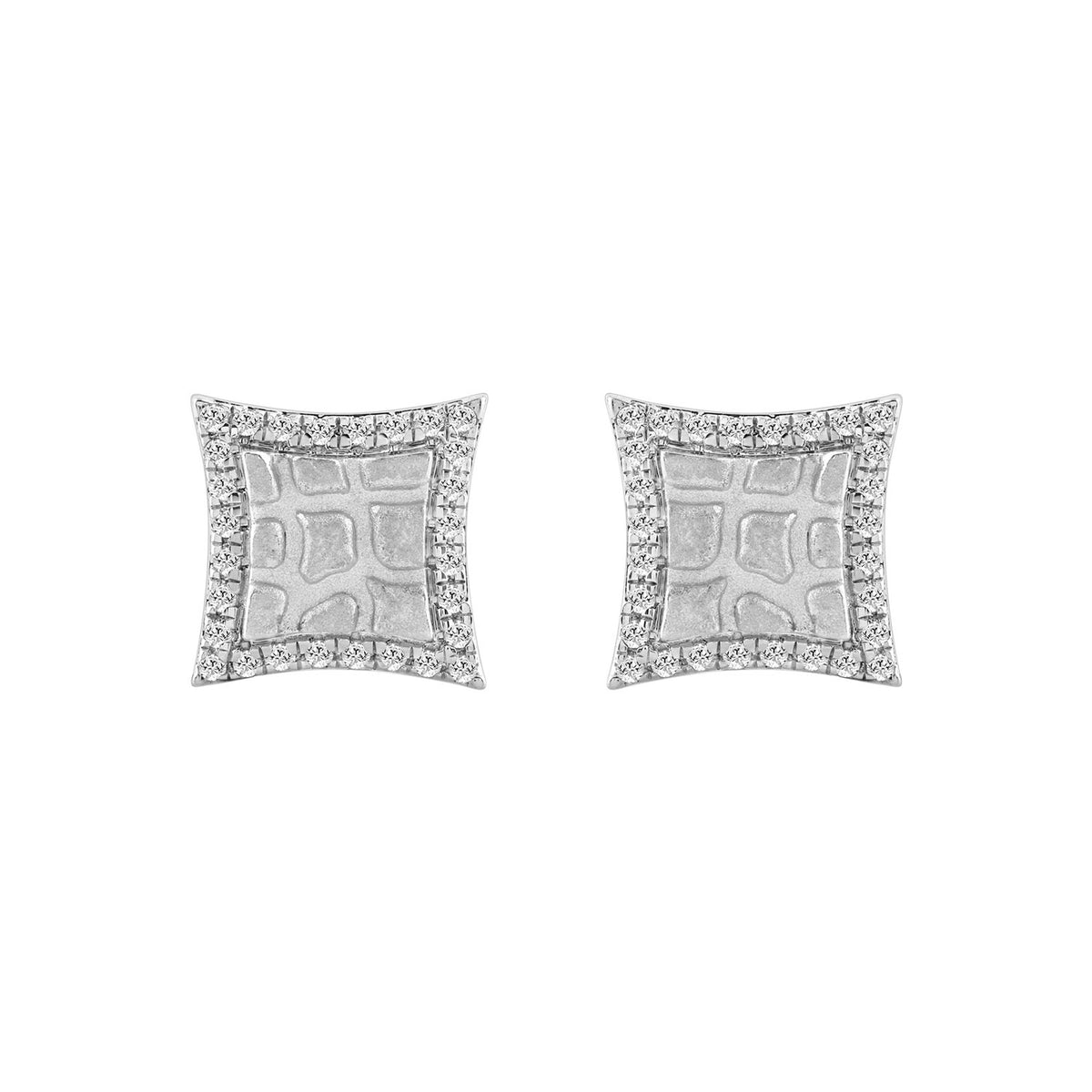 0.25 Ct Round Diamond Earrings For Women In Sterling Silver Stylish Ladies Jewelry Gift