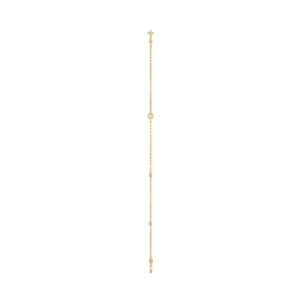 LADIES NECKLACE 0.10CT ROUND DIAMOND 10K YELLOW GOLD