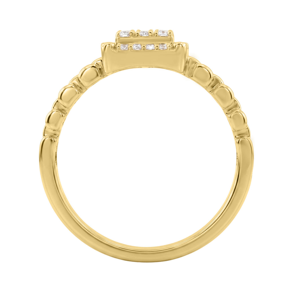 0.50Ct Round Diamond Men’S Ring In 10K Yellow Gold Luxury Men’S Jewelry