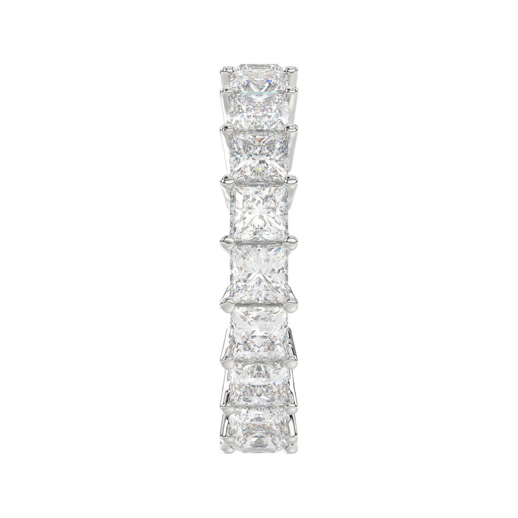 LADIES ETERNITY BAND 4 3/4CT PRINCESS DIAMOND 14K WHITE GOLD
