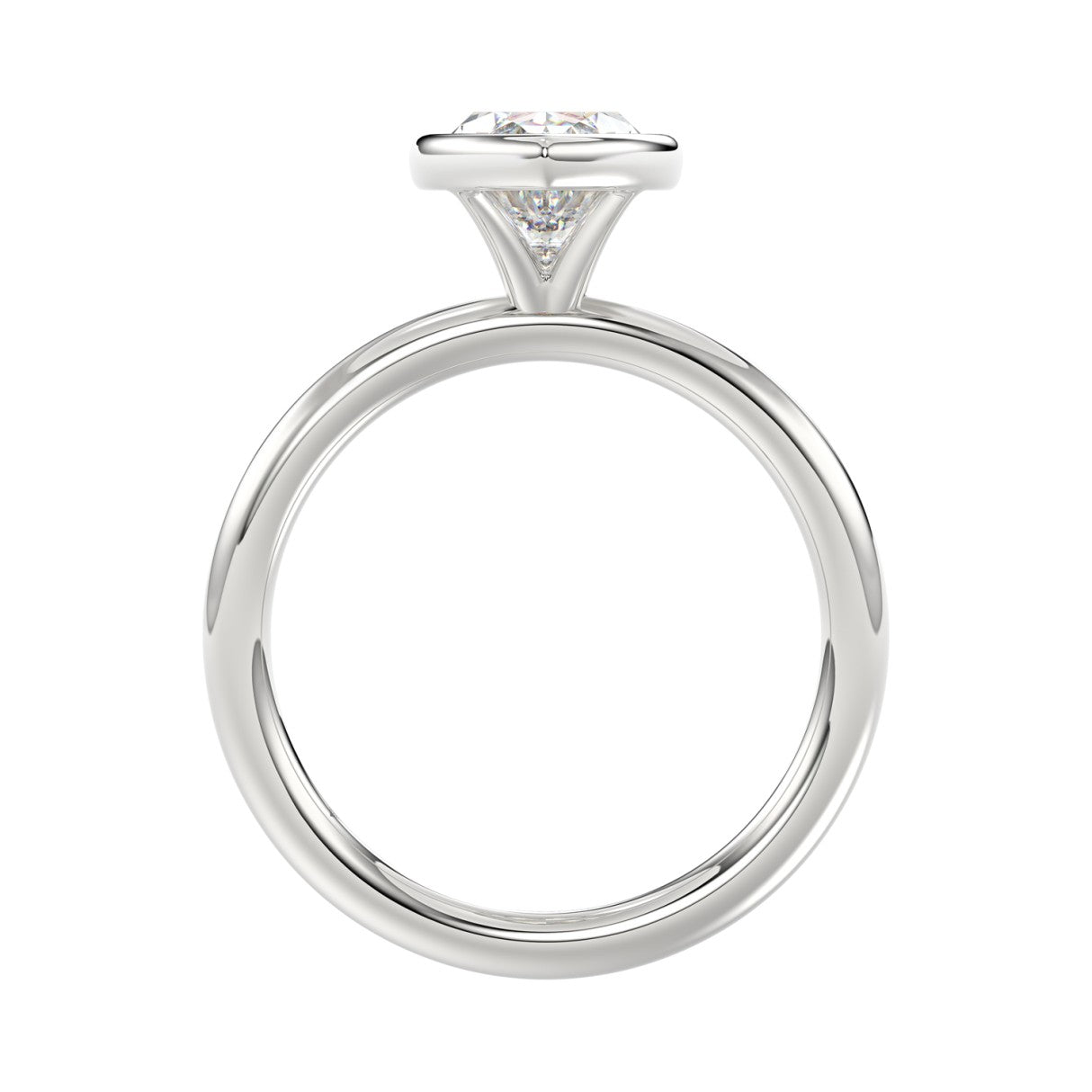 LADIES SOLITAIRE RING 2CT MARQUISE DIAMOND 14K WHITE GOLD (CENTER STONE MARQUISE DIAMOND 2CT )