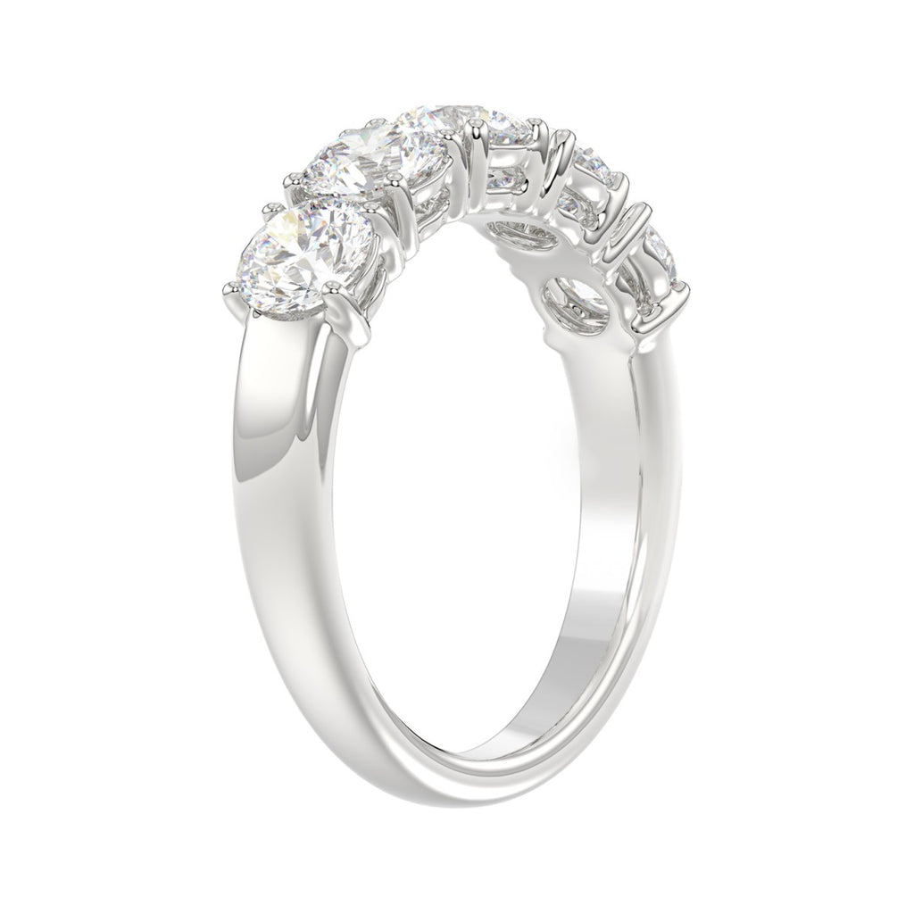14K WHITE GOLD 2.00CT ROUND DIAMOND LADIES BAND