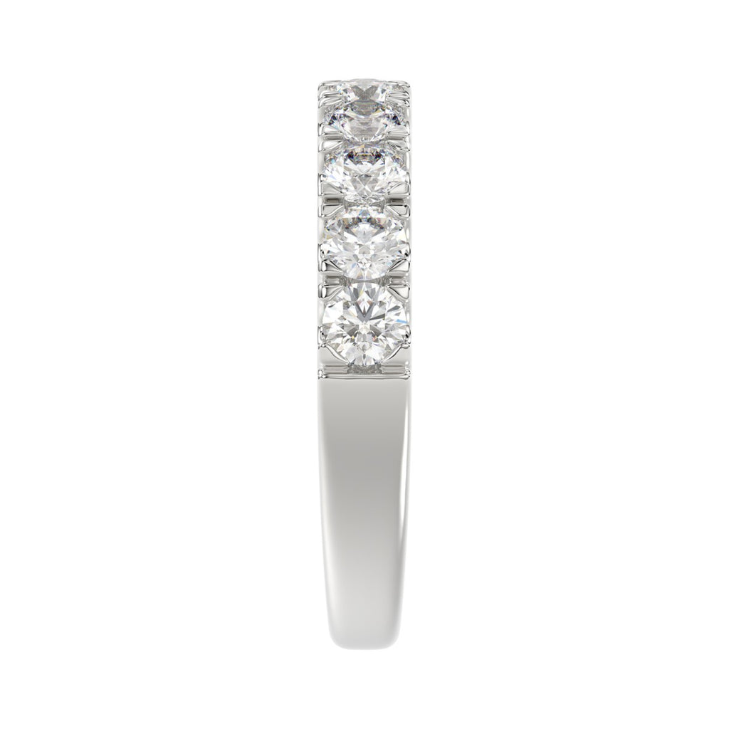 14K WHITE GOLD 1.00CT ROUND DIAMOND LADIES BAND