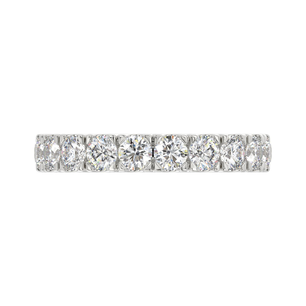 14K WHITE GOLD 1.00CT ROUND DIAMOND LADIES BAND