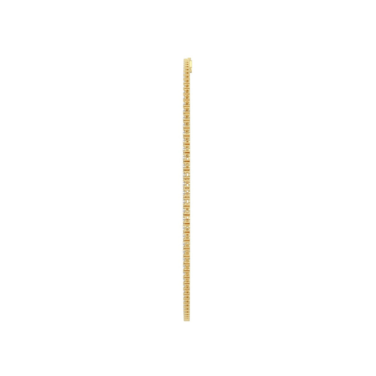 14K YELLOW GOLD 12.00CT ROUND DIAMOND MEN'S NECKLACE