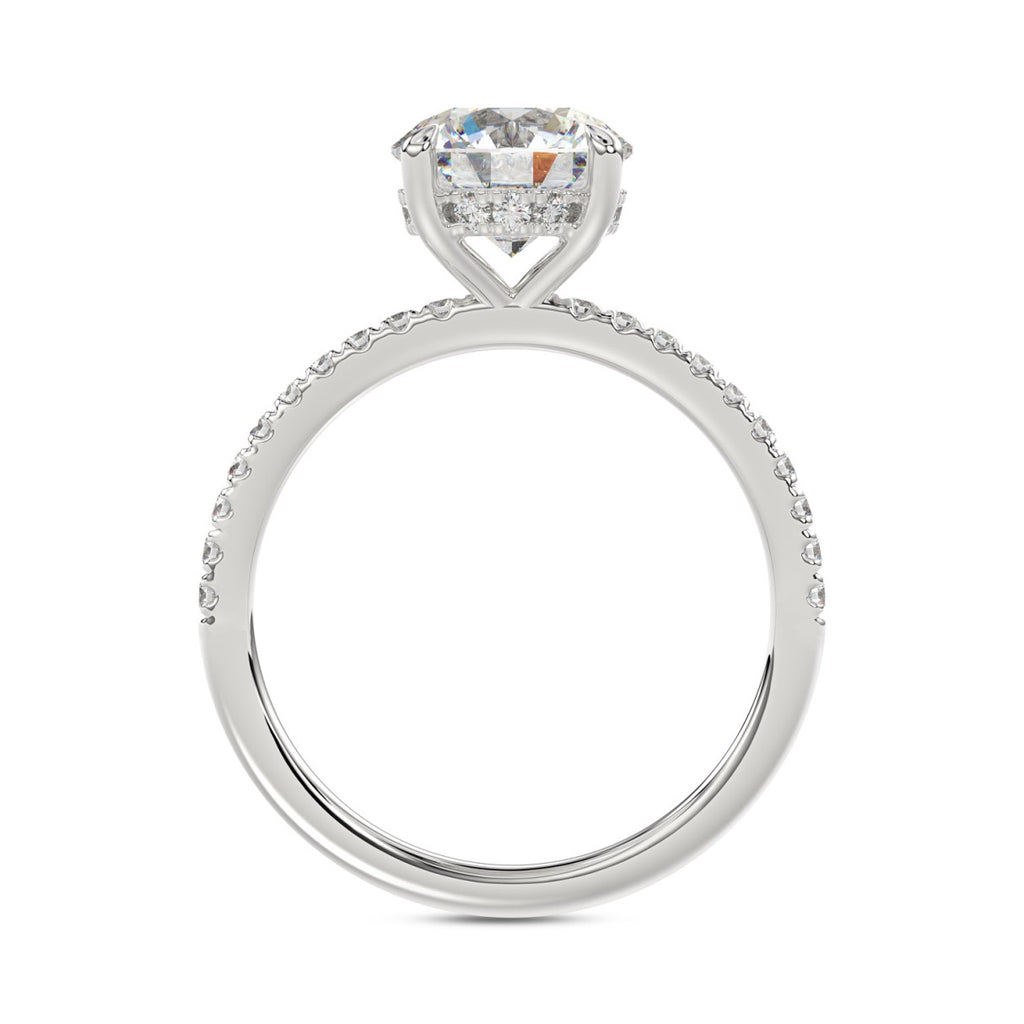 14K WHITE GOLD 1 3/4CT ROUND DIAMOND LADIES RING (CENTER STONE ROUND DIAMOND 1 1/2CT)