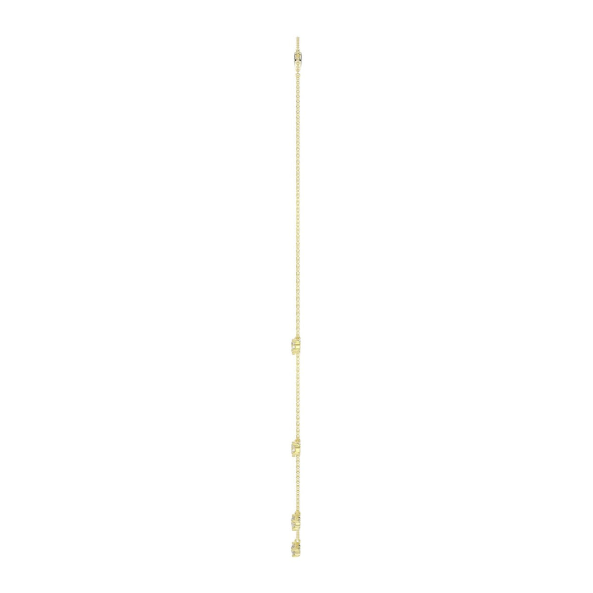 10K YELLOW GOLD 1.00CT ROUND DIAMOND LADIES NECKLACE