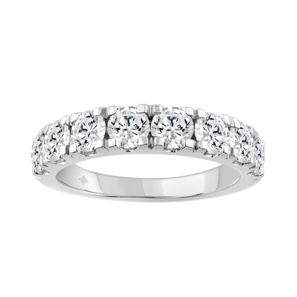 14K WHITE GOLD GOLD 2.00CT ROUND DIAMOND LADIES BAND