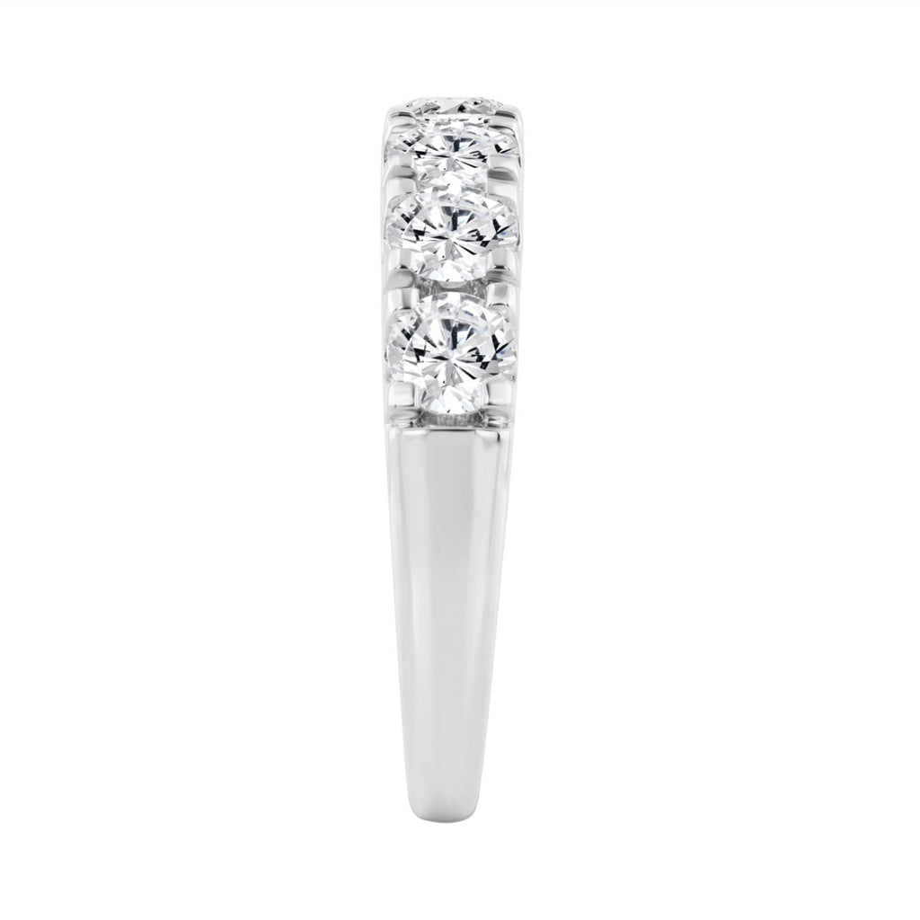 14K WHITE GOLD GOLD 2.00CT ROUND DIAMOND LADIES BAND