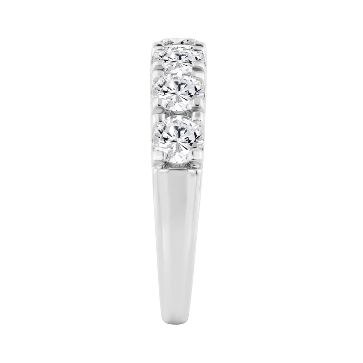 14K WHITE GOLD GOLD 2.00CT ROUND DIAMOND LADIES BAND