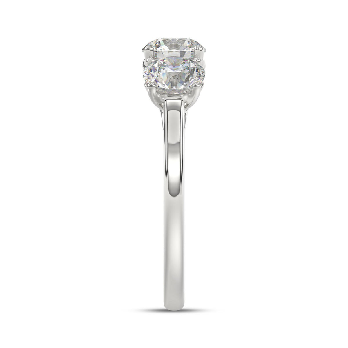 14K WHITE GOLD 2 1/4CT ROUND DIAMOND LADIES RING