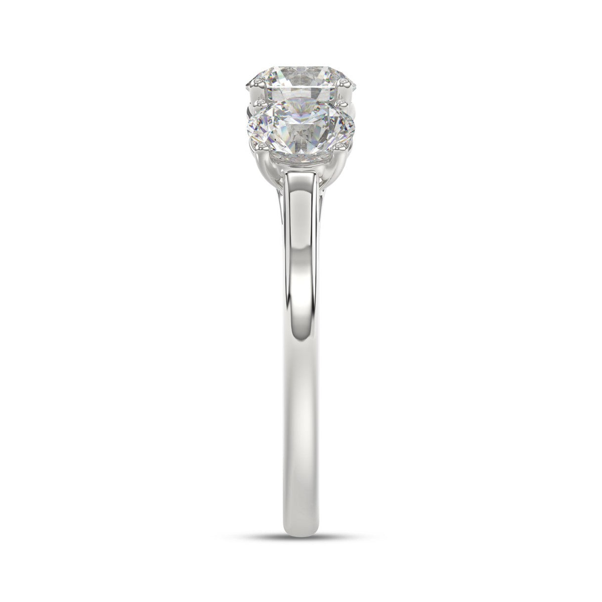 14K WHITE GOLD 2 1/4CT ROUND DIAMOND LADIES RING