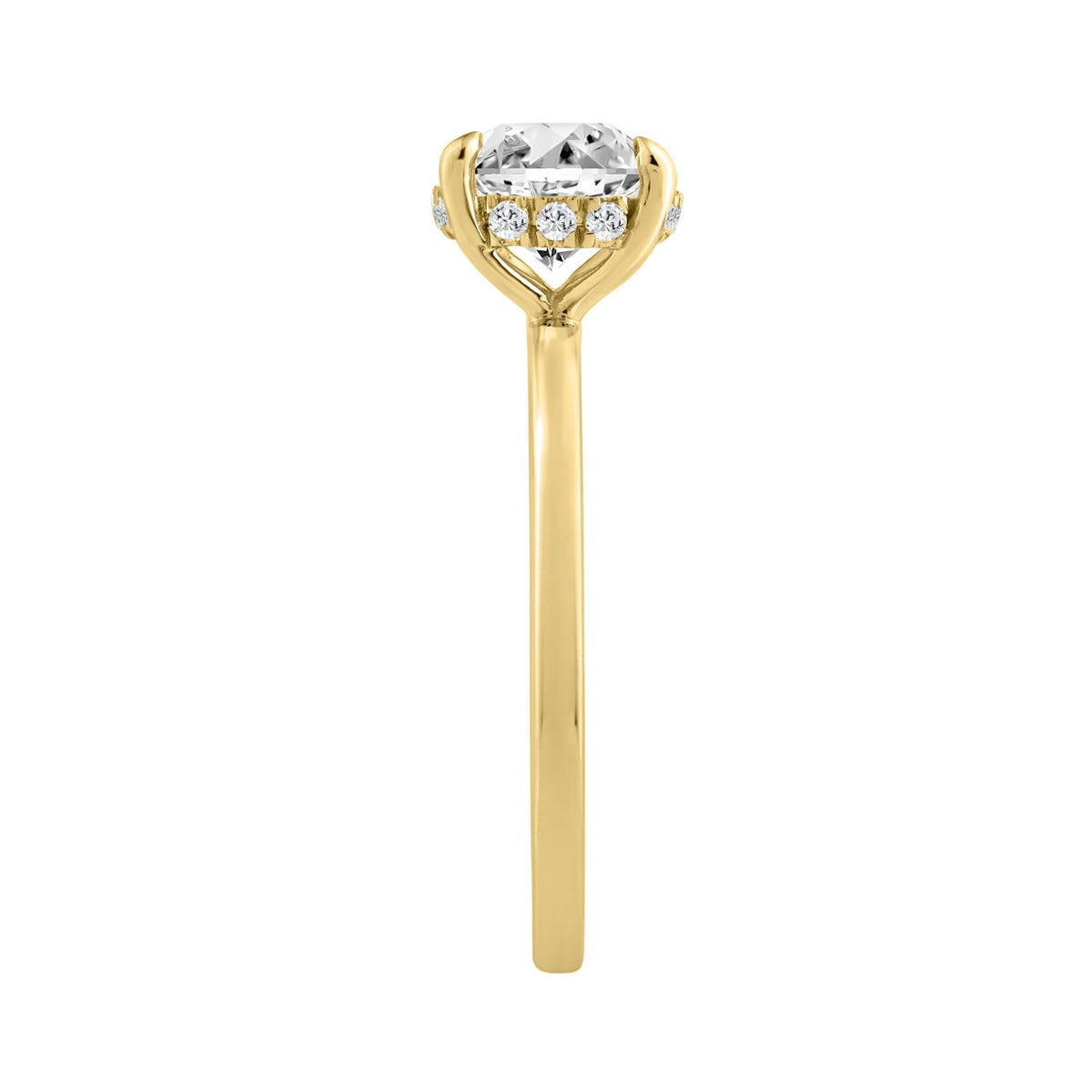 14K YELLOW GOLD 2.00CT ROUND DIAMOND LADIES RING (CENTER STONE ROUND DIAMOND 2CT)