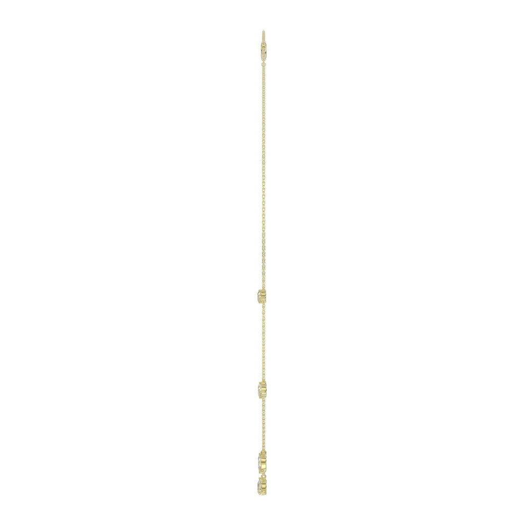 14K YELOW GOLD 1.00CT ROUND/PEAR/MARQUISE/OVAL DIAMOND LADIES NECKLACE