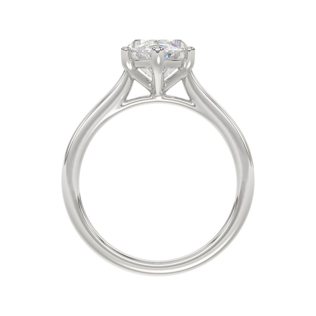 14K WHITE GOLD 1 1/2CT MARQUISE DIAMOND SOLITAIRE RING 