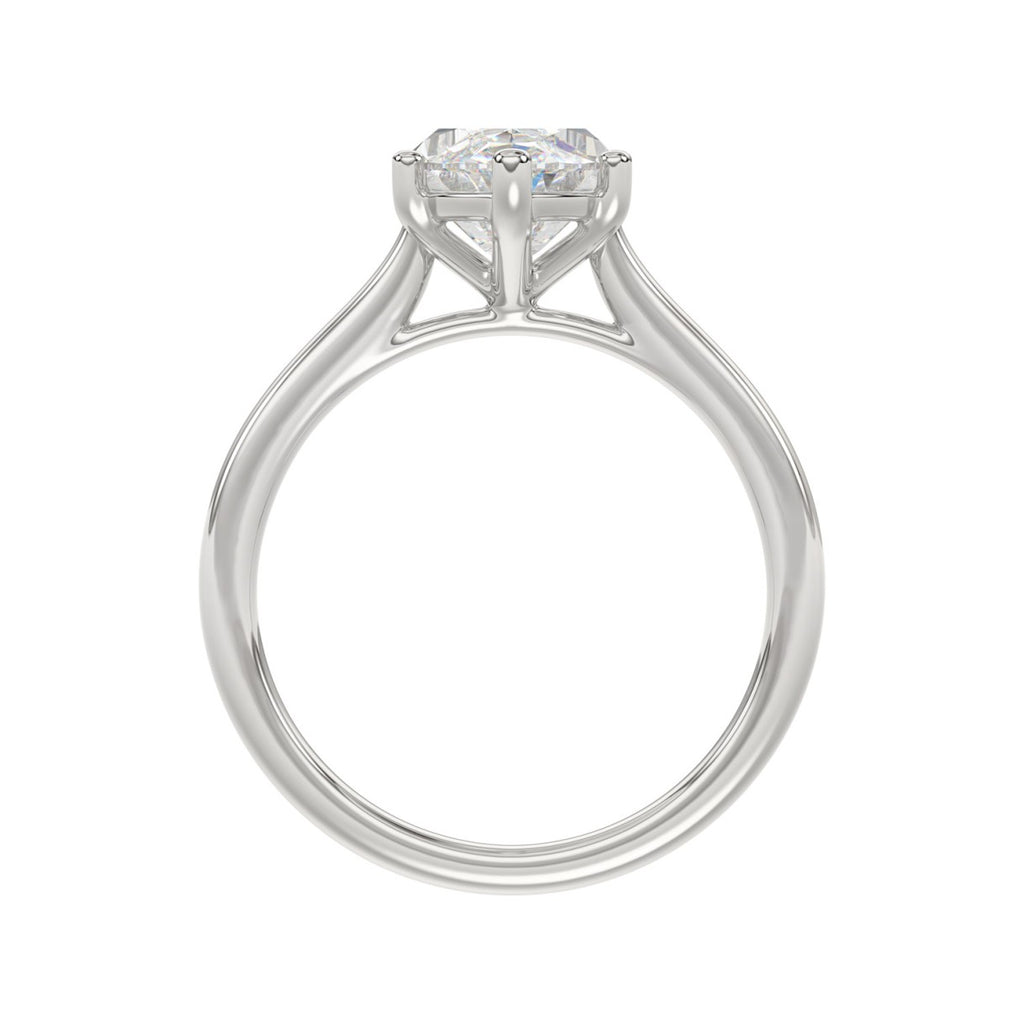 14K WHITE GOLD 1 1/2CT MARQUISE DIAMOND SOLITAIRE RING 