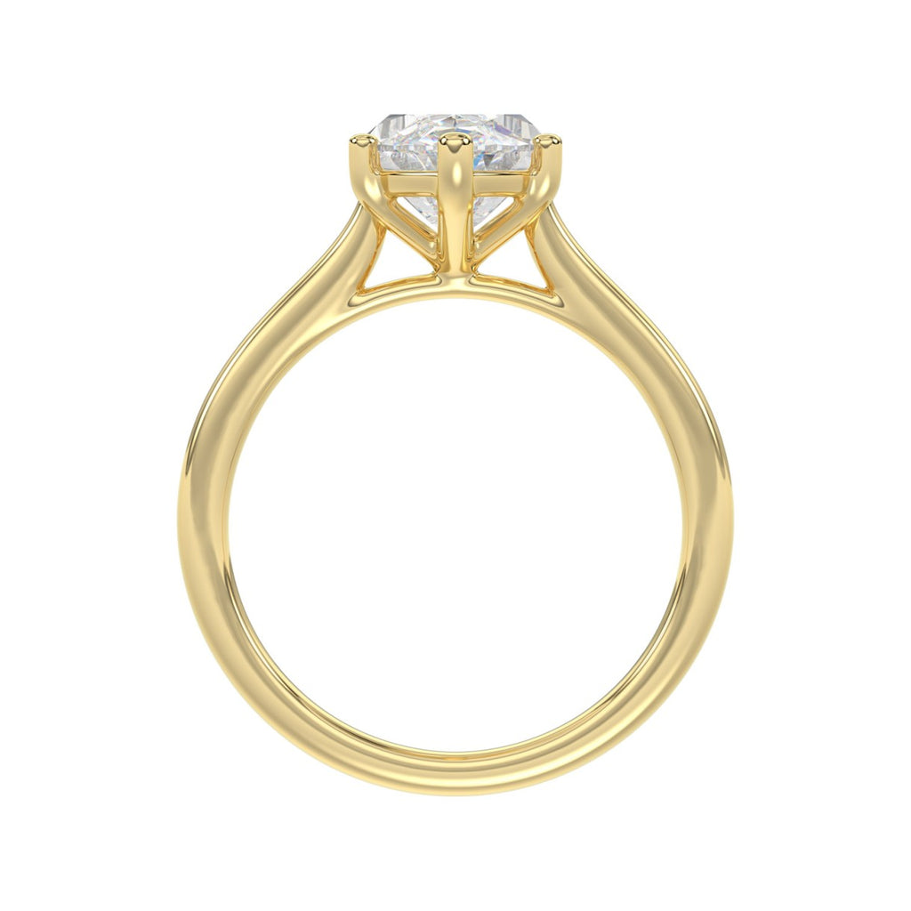 14K YELLOW GOLD 1 1/2CT MARQUISE DIAMOND SOLITAIRE RING