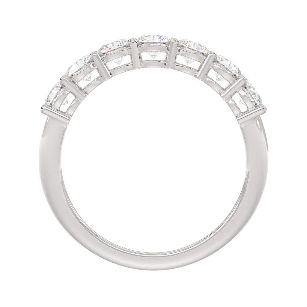 14K WHITE GOLD 1 1/2CT ROUND DIAMOND LADIES BAND