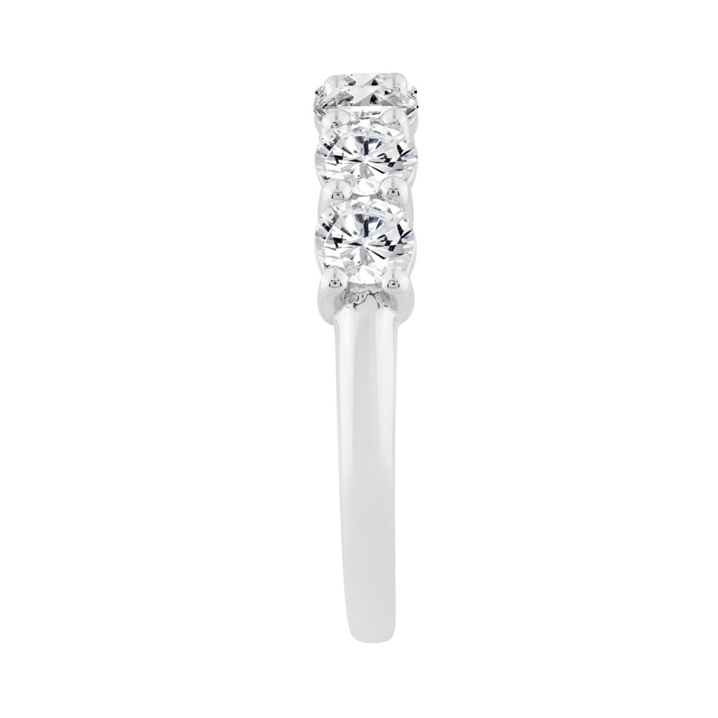 14K WHITE GOLD 1 1/2CT ROUND DIAMOND LADIES BAND