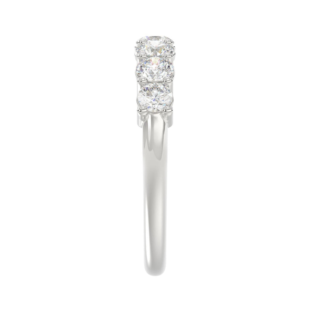14K WHITE GOLD 1 1/2CT ROUND DIAMOND LADIES BAND