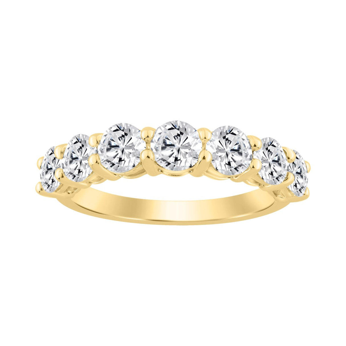 14K YELLOW GOLD 2.00CT ROUND DIAMOND LADIES BAND