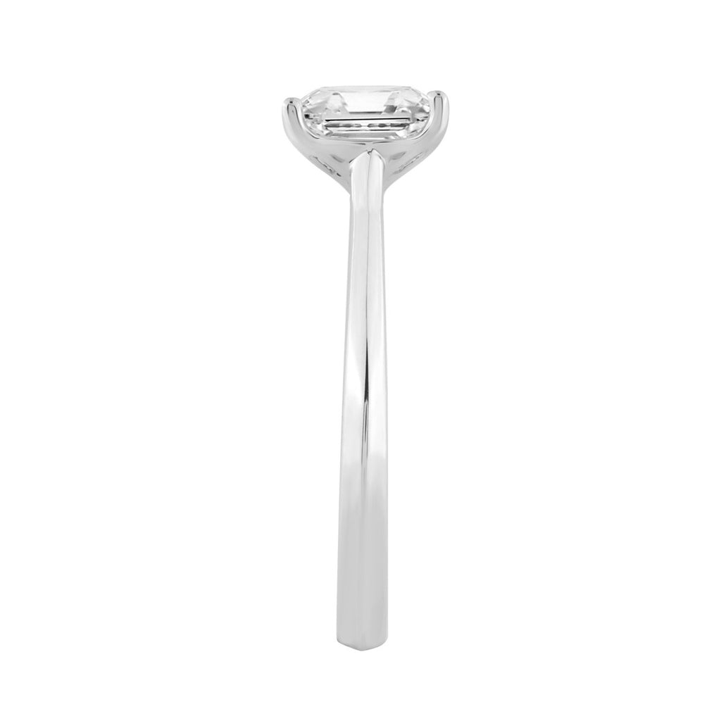 14K WHITE GOLD 1.00CT RADIANT DIAMOND LADIES SOLITAIRE RING