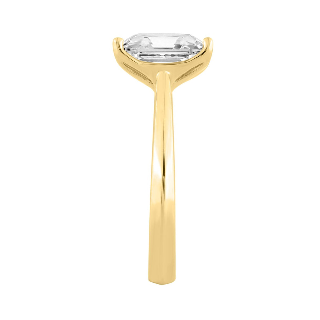 14K YELLOW GOLD 3.00CT RADIANT DIAMOND LADIES SOLITAIRE RING