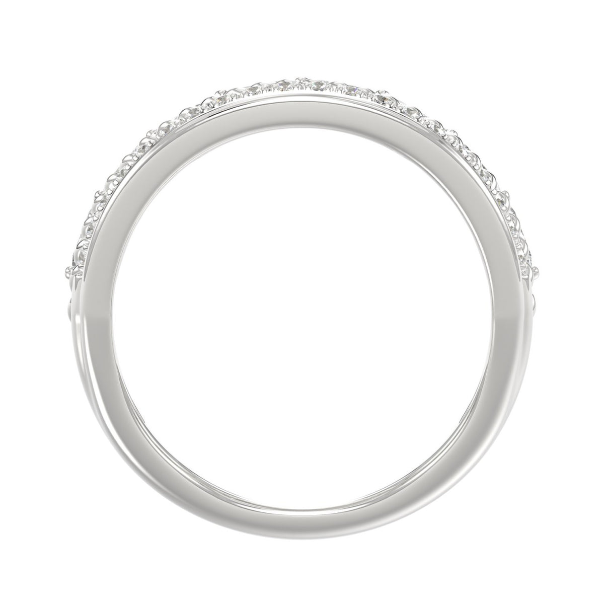 14K White Gold Ladies Fashion Ring with 1.00 CT Round & Marquise Diamonds