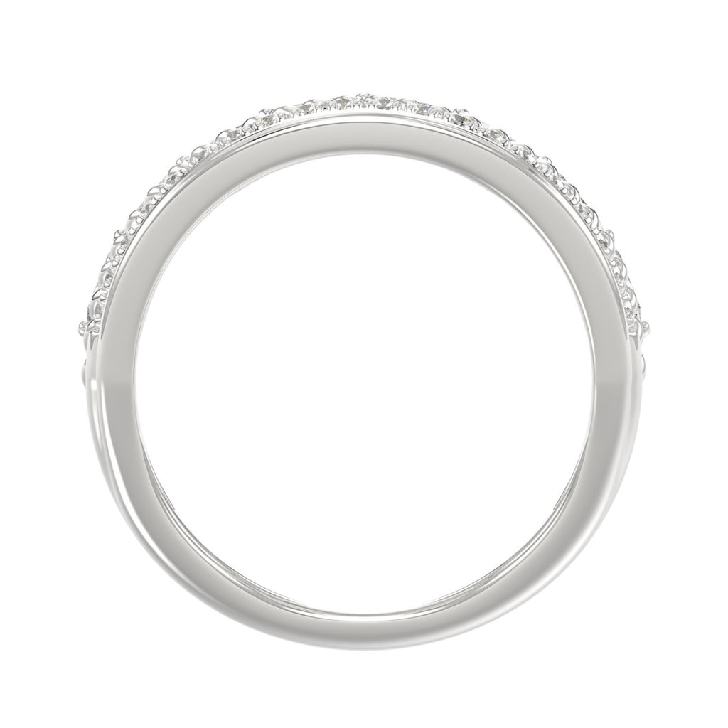 14K White Gold Ladies Fashion Ring with 1.00 CT Round & Marquise Diamonds