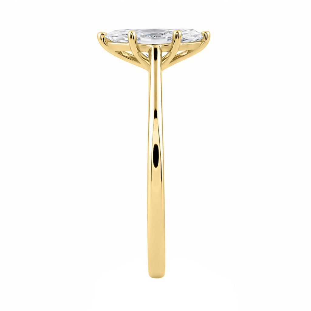 14K YELLOW GOLD 1.00CT MARQUISE DIAMOND LADIES SOLITAIRE RING (CENTER STONE MARQUISE DIAMOND 1CT