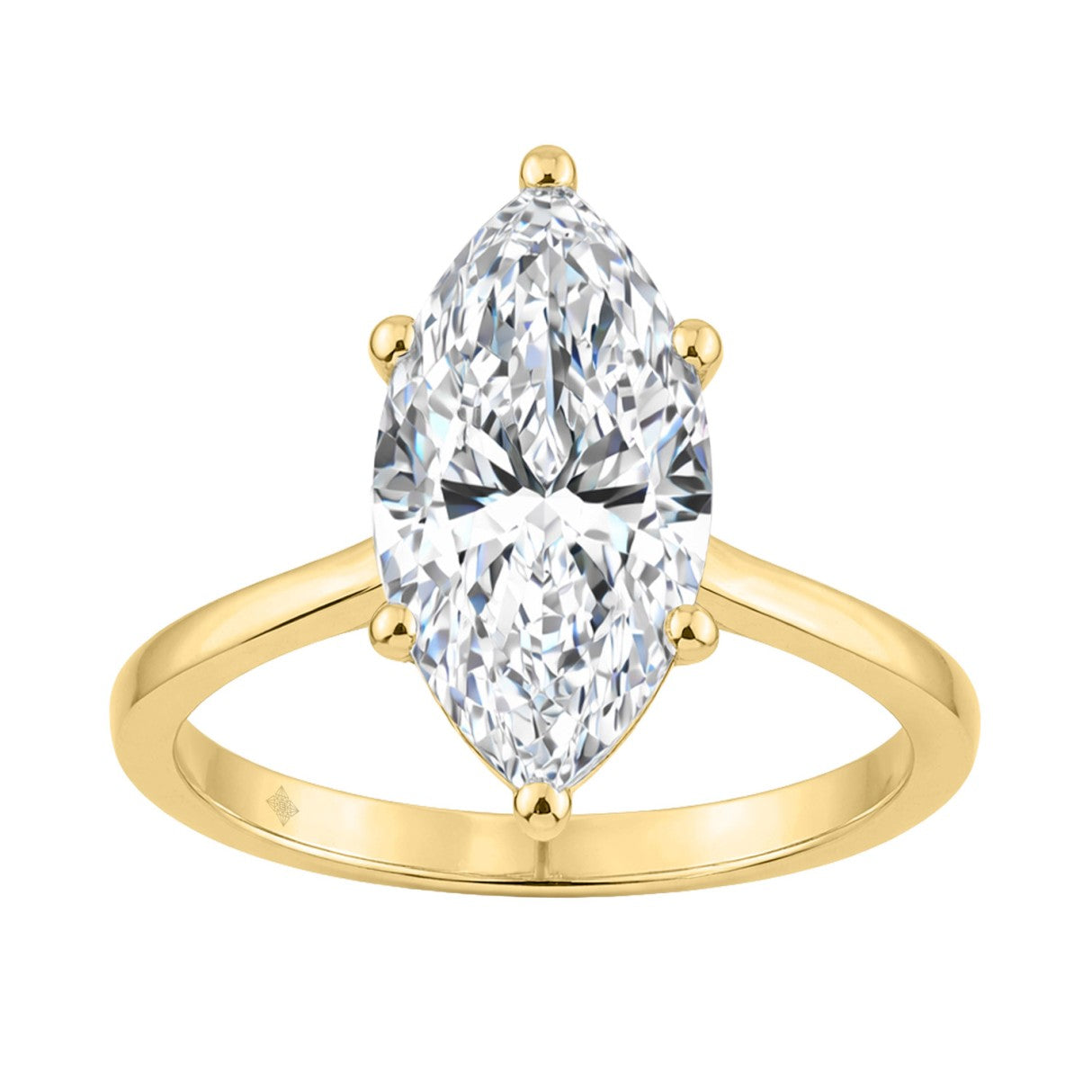 14K YELLOW GOLD 3.00CT MARQUISE DIAMOND LADIES SOLITAIRE RING (CENTER STONE MARQUISE DIAMOND 3CT
