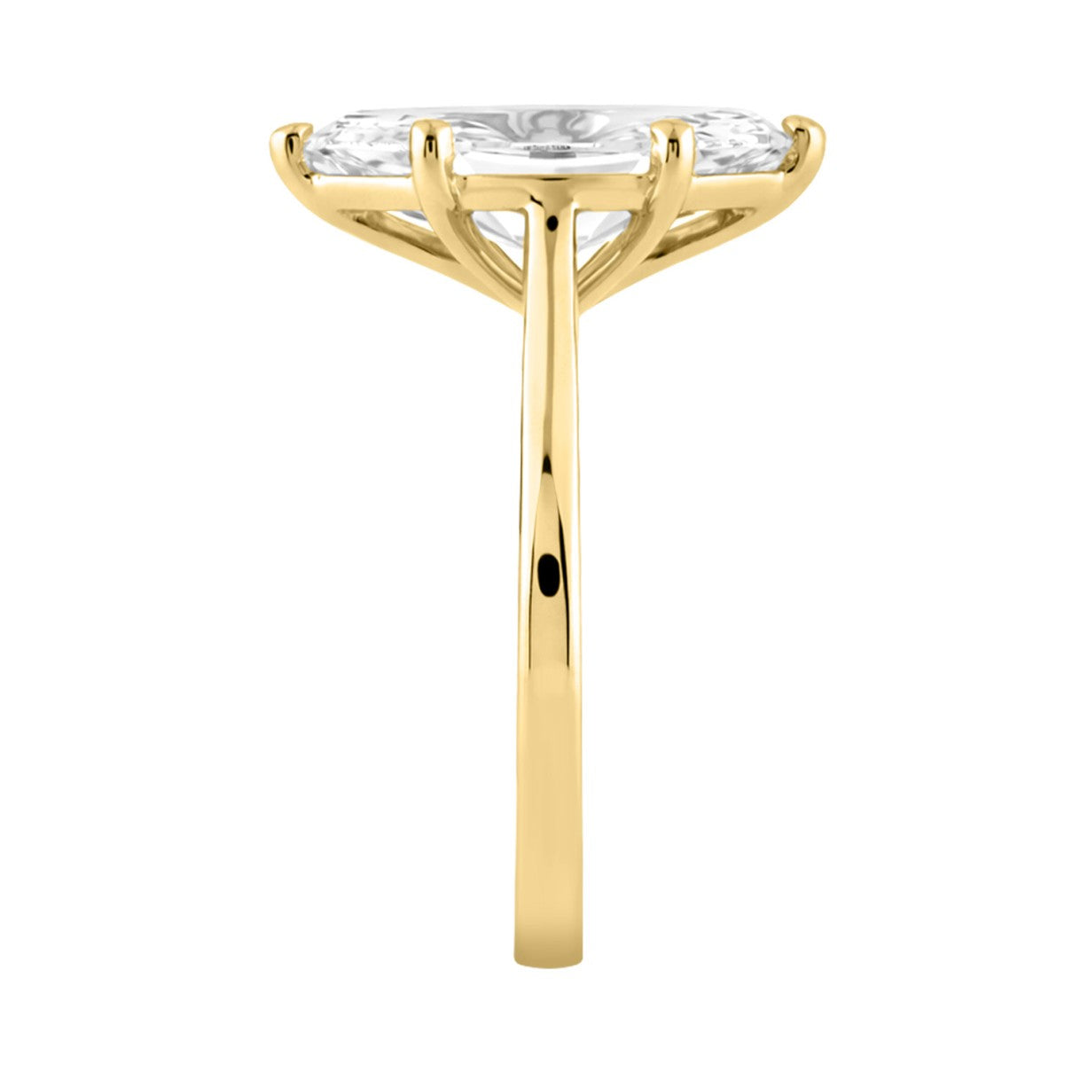 14K YELLOW GOLD 3.00CT MARQUISE DIAMOND LADIES SOLITAIRE RING (CENTER STONE MARQUISE DIAMOND 3CT