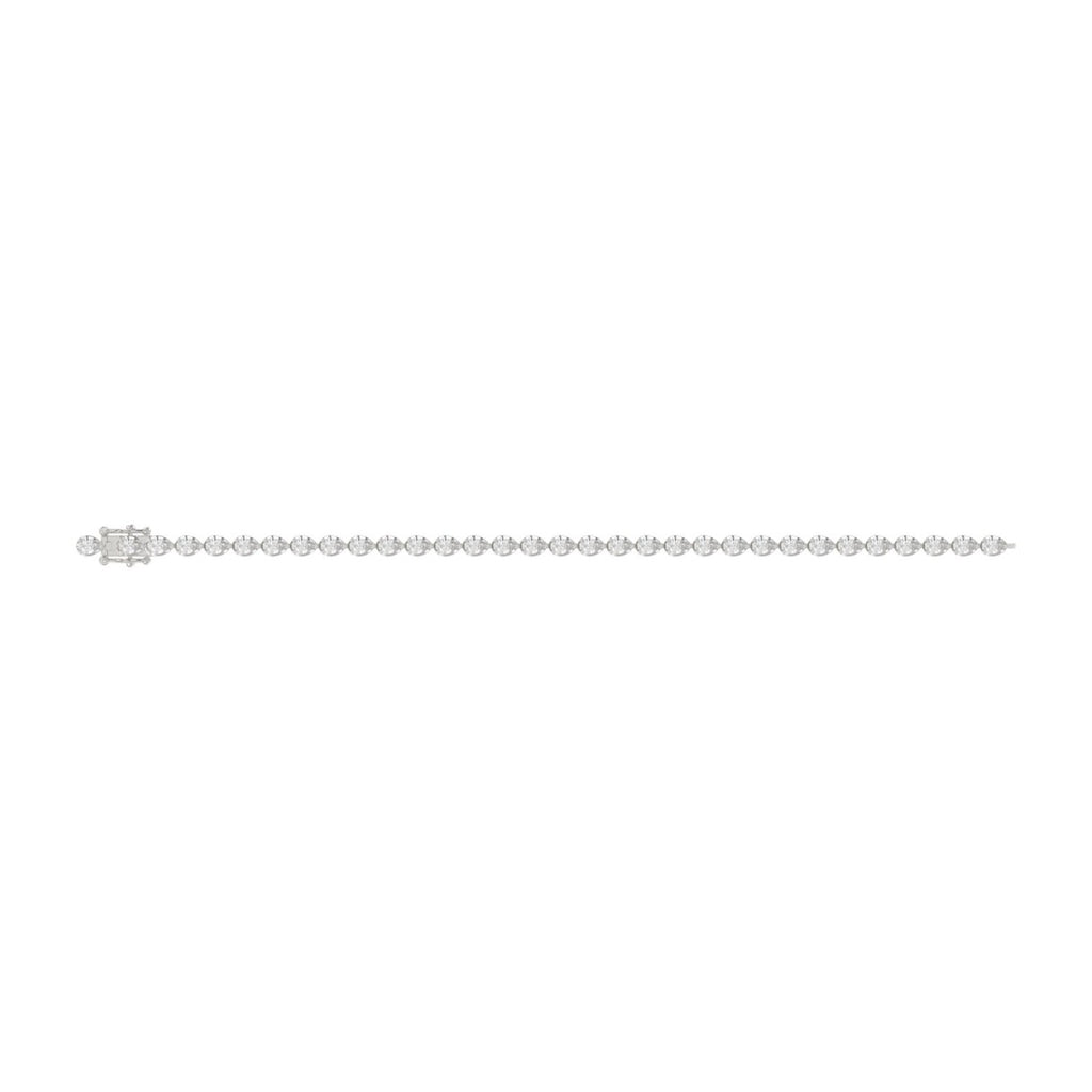 Elegant Pear Shape Diamond Ladies Tennis Bracelet in 14K White Gold 3 1/2CT (Color F-G -Clarity VS1/VS2)