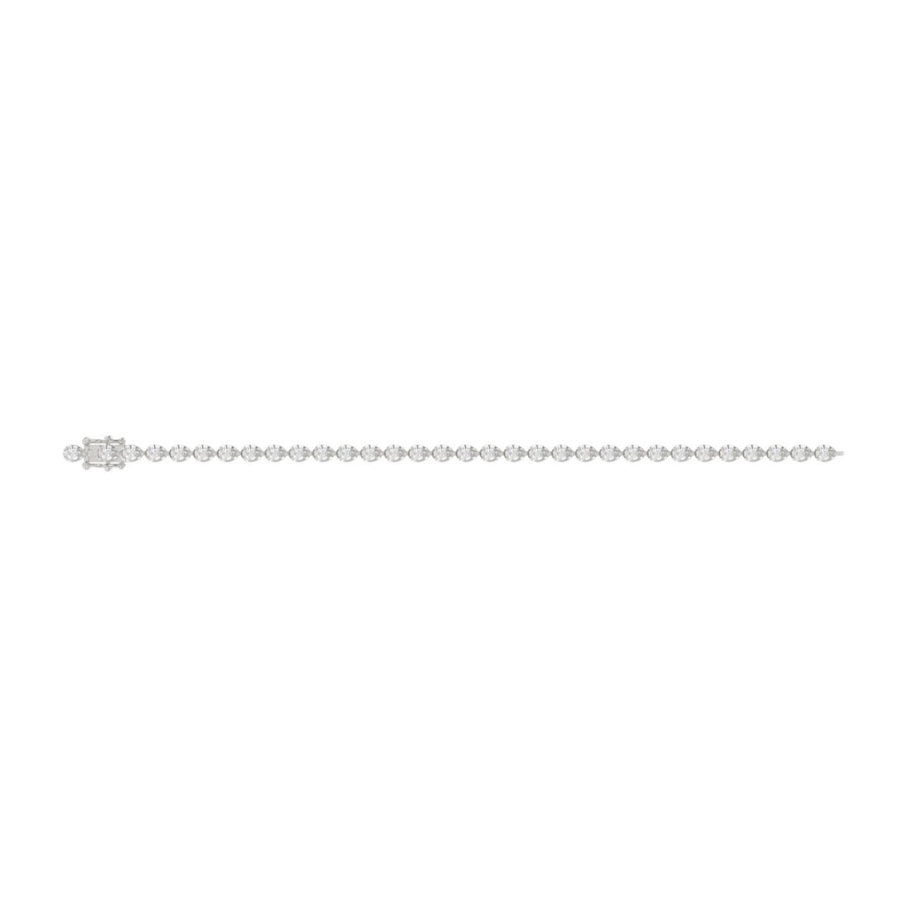 Elegant Pear Shape Diamond Ladies Tennis Bracelet in 14K White Gold 3 1/2CT (Color F-G -Clarity VS1/VS2)