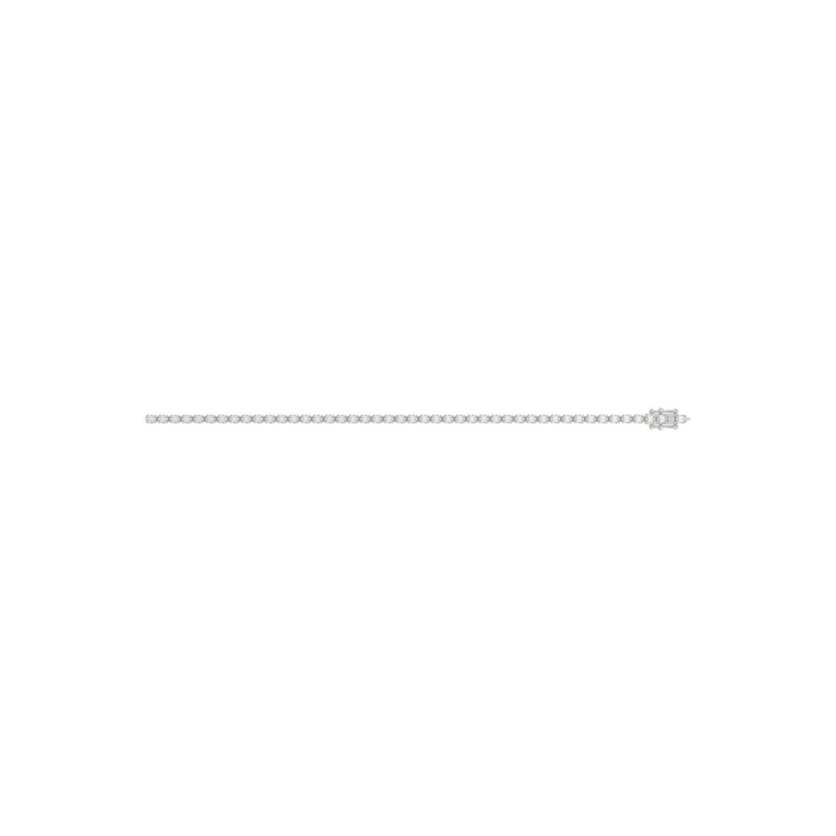 Luxury Emerald Shape Diamond Ladies Tennis Bracelet in 14K White Gold 4 1/2CT (Color F-G -Clarity VS1/VS2)