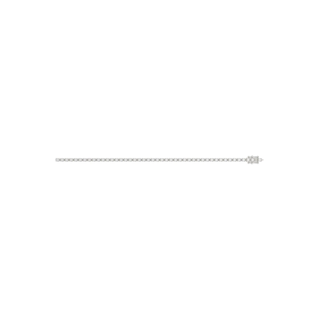 Luxury Emerald Shape Diamond Ladies Tennis Bracelet in 14K White Gold 4 1/2CT (Color F-G -Clarity VS1/VS2)